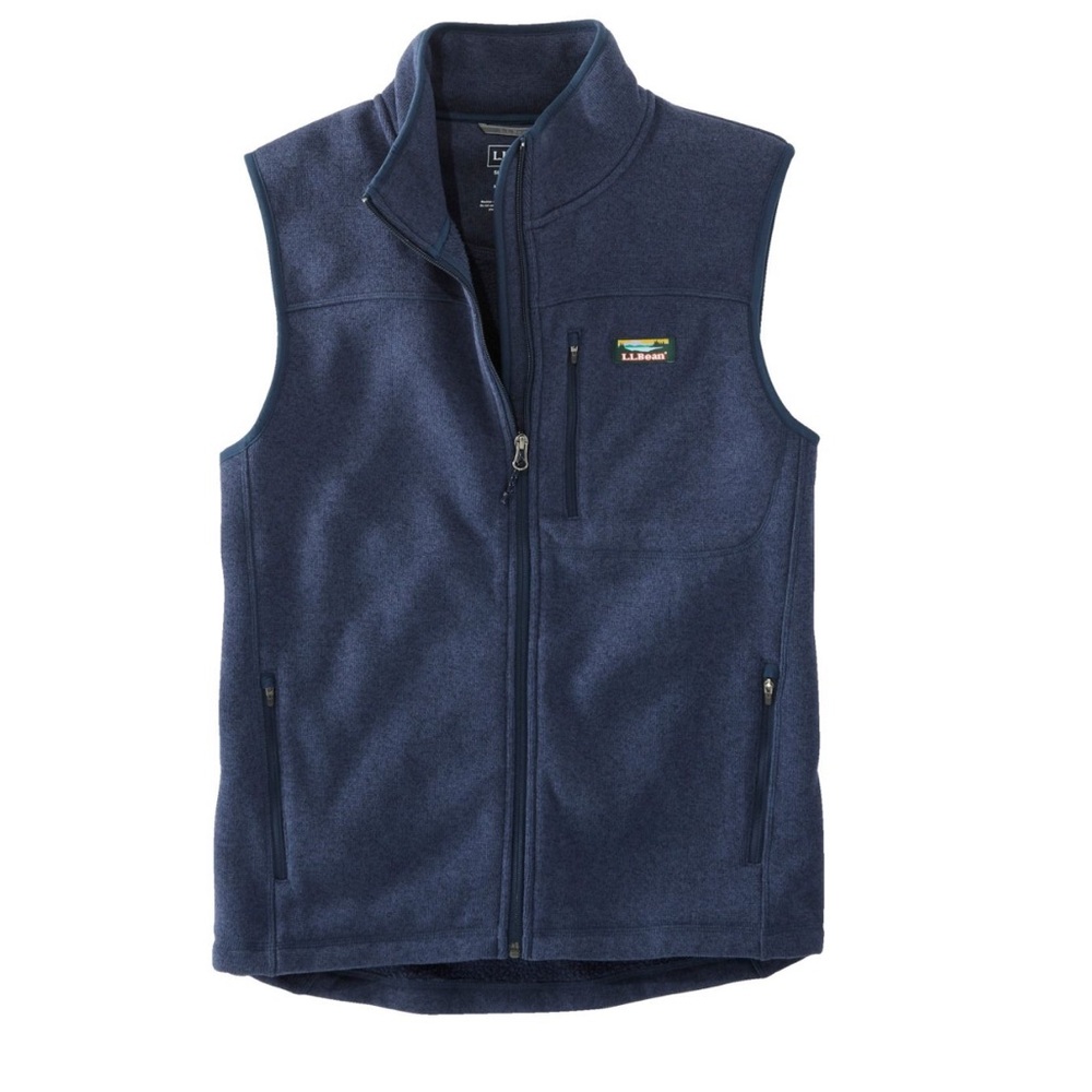 L L Bean Navy Blue Fleece XL Men’s Vest